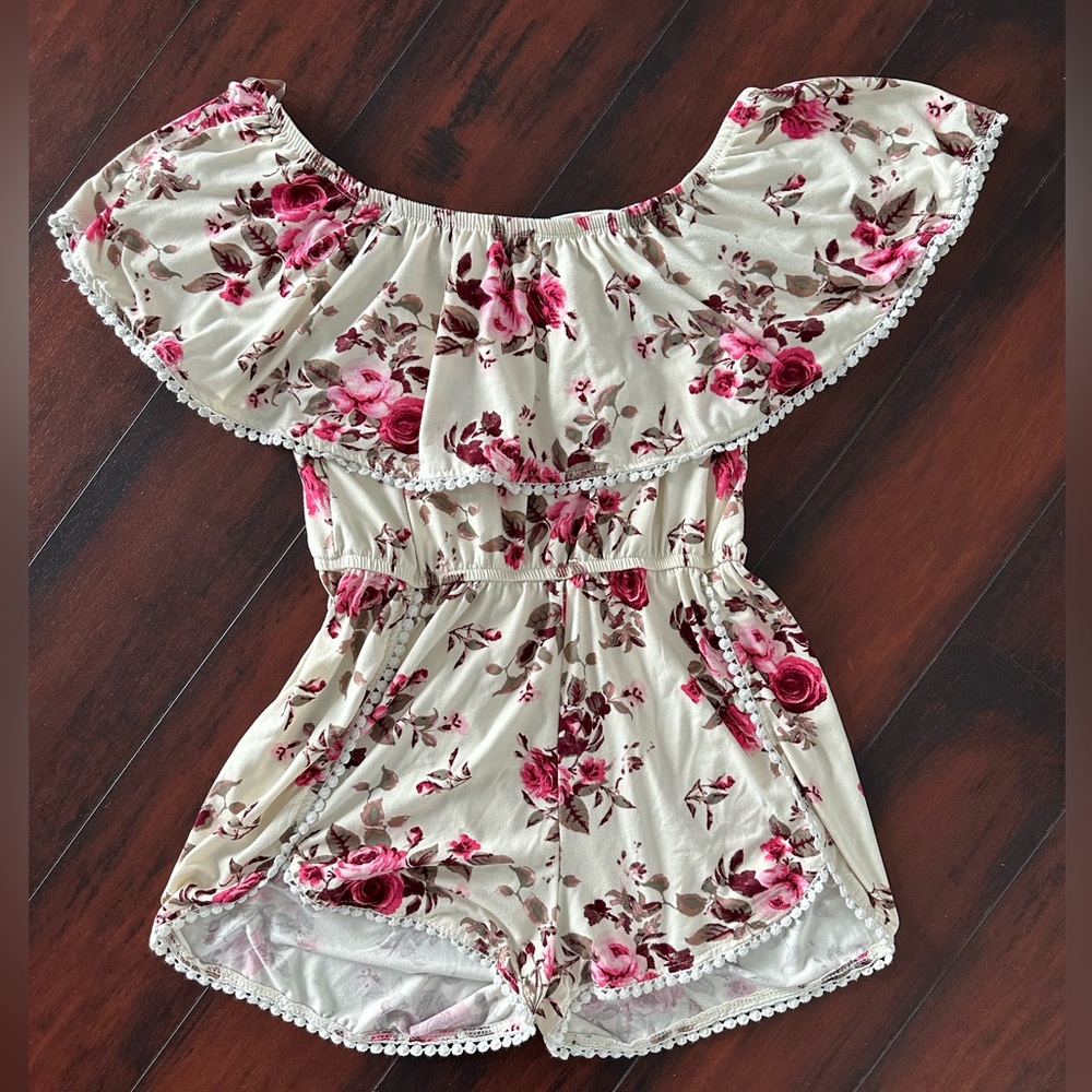 Floral Off-Shoulder Romper Rue21